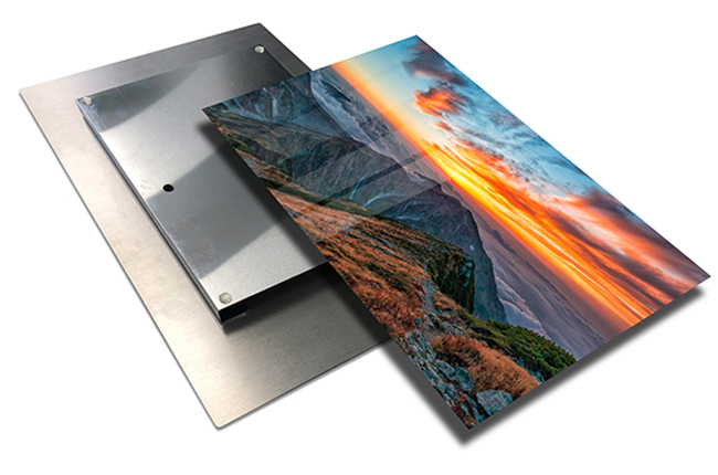 metal photo print mounting system