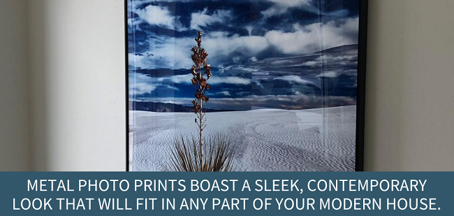 metal photo prints for interior design photo snippet